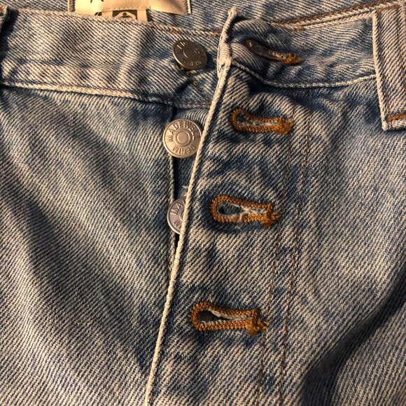 NWOT: Madewell Baggy Straight Jeans in Paxton Wash: Button-Front Size 30 x 31.5 - Picture 8 of 11